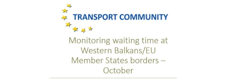 Monitoring waiting time at Western Balkans/EU Member States borders – October