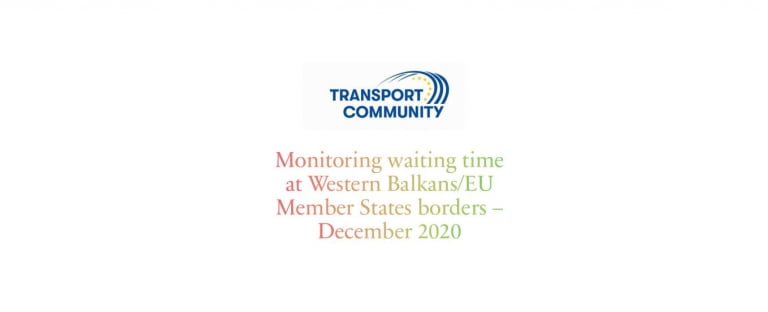 Monitoring waiting time at Western Balkans/EU Member States borders – December 2020