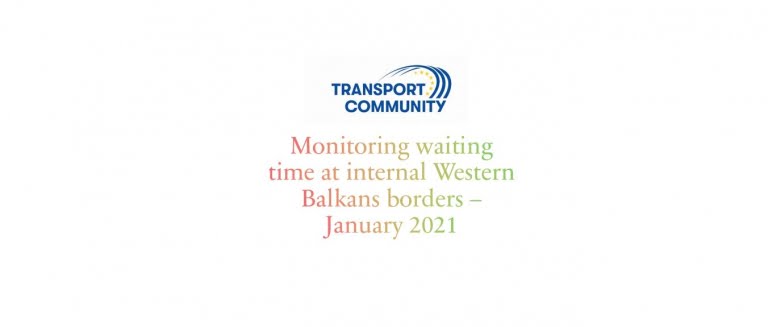 Monitoring waiting time at internal Western Balkans borders – January 2021