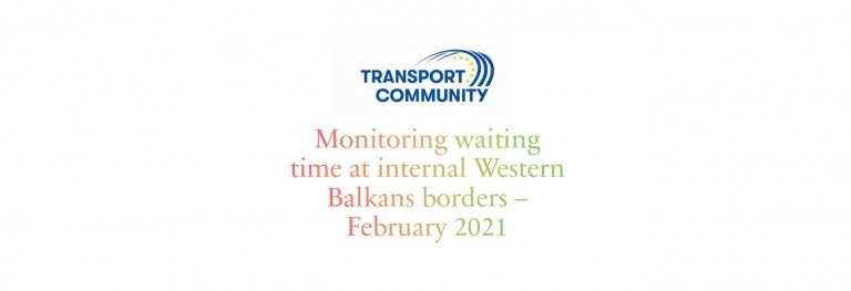 Monitoring waiting time at internal Western Balkans borders – February 2021