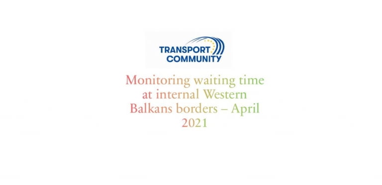 Monitoring waiting time at internal Western Balkans borders – April 2021