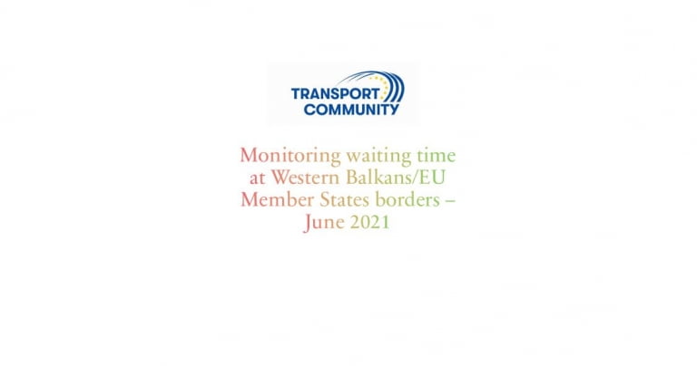 Monitoring waiting time at Western Balkans/EU Member States borders – June 2021
