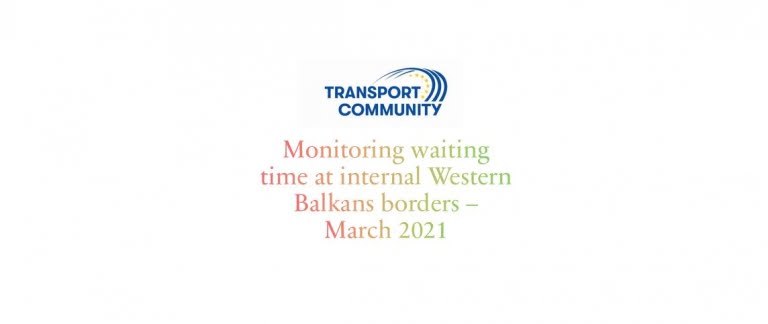 Monitoring waiting time at internal Western Balkans borders – March 2021