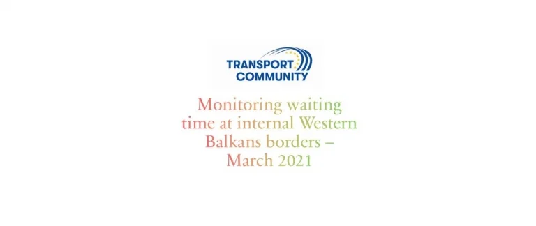 Monitoring waiting time at internal Western Balkans borders – March 2021