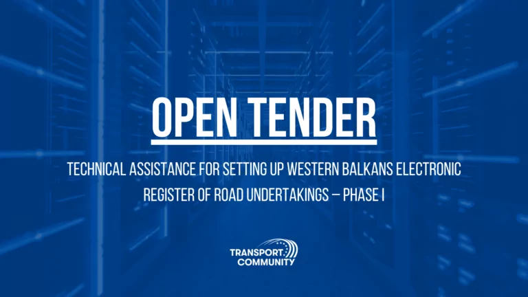 Open Tender: Technical Assistance for setting up Western Balkans Electronic Register of Road Undertakings – Phase I