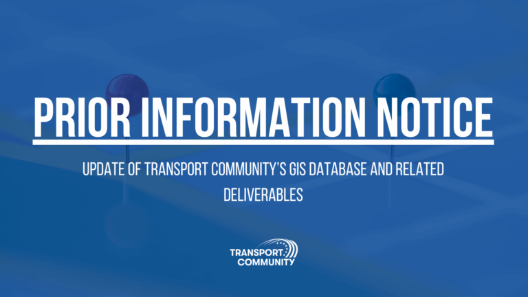 PRIOR INFORMATION NOTICE: Update of Transport Community’s GIS database and related deliverables